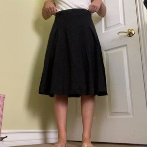 Jones New York Black Wool Knee-Length Skirt